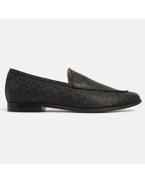 Moonwalk Moonwalk Loafers aus schwarzem Leder