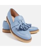 Mocassins en Cuir Uptown Funk bleues