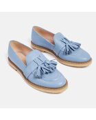 Mocassins en Cuir Uptown Funk bleues
