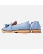 Mocassins en Cuir Uptown Funk bleues