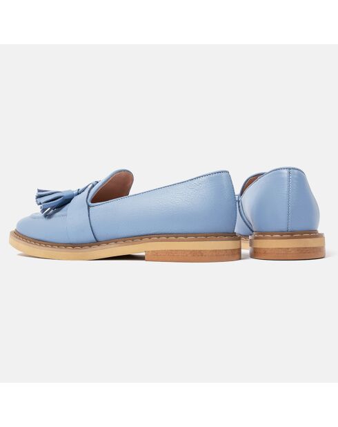 Mocassins en Cuir Uptown Funk bleues