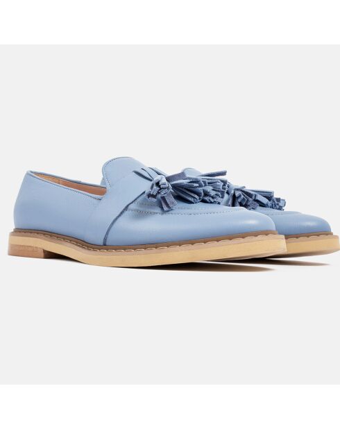 Mocassins en Cuir Uptown Funk bleues