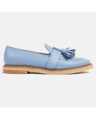 Mocassins en Cuir Uptown Funk bleues