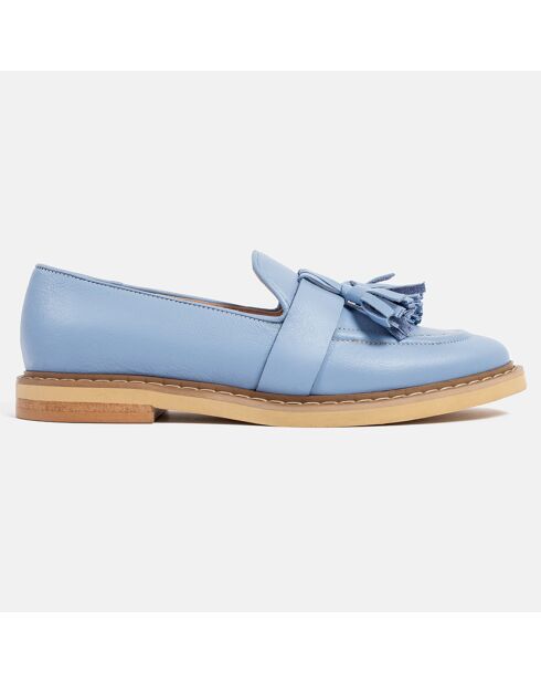 Mocassins en Cuir Uptown Funk bleues