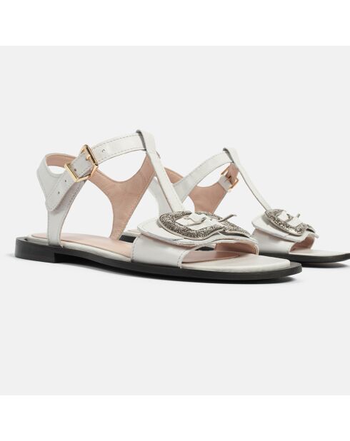 Sandales en Cuir Impact blanches