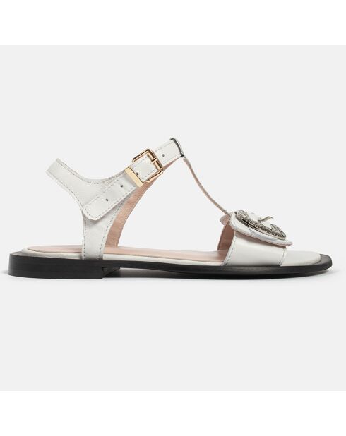 Sandales en Cuir Impact blanches