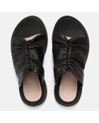 Sabot Sunny Afternon in pelle nera