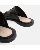 Sabot Sunny Afternon in pelle nera