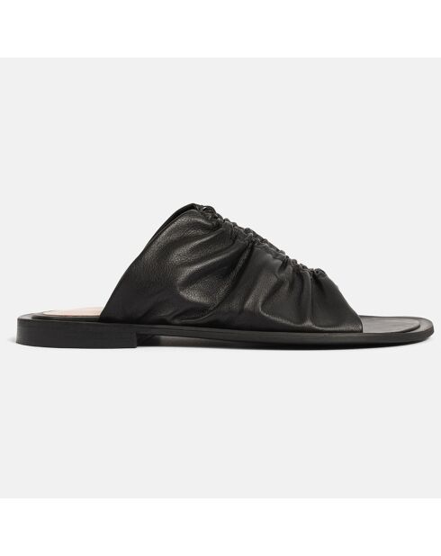 Sabot Sunny Afternon in pelle nera