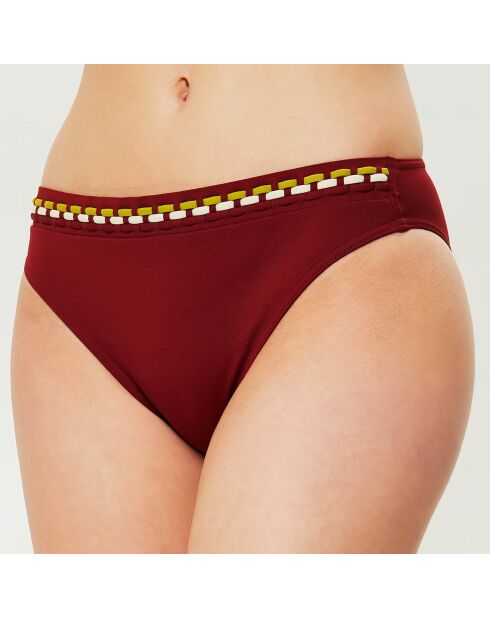 Bas de maillot Usoa rouge bordeaux