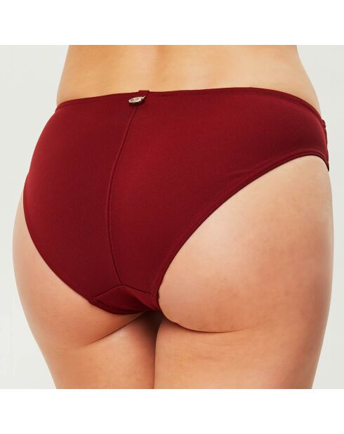 Slip bikini rosso bordeaux Usoa