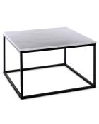 This & That vierkante salontafel wit/zwart - 75x75x48 cm