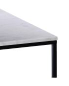 This & That vierkante salontafel wit/zwart - 75x75x48 cm