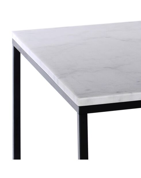 This & That vierkante salontafel wit/zwart - 75x75x48 cm