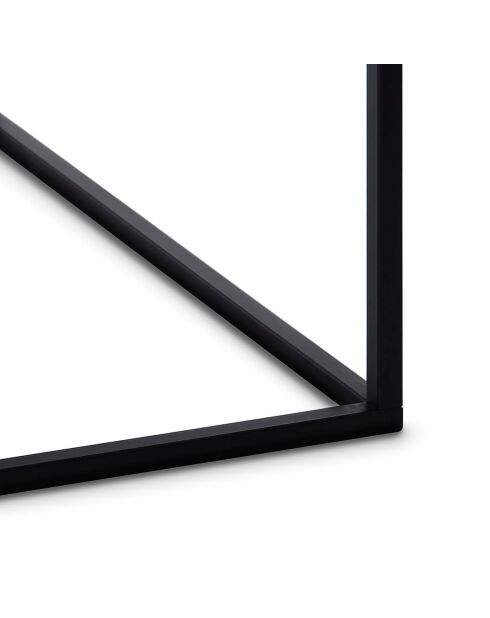 This & That vierkante salontafel wit/zwart - 75x75x48 cm