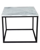 This & That vierkante salontafel wit/zwart - 60x60x50 cm