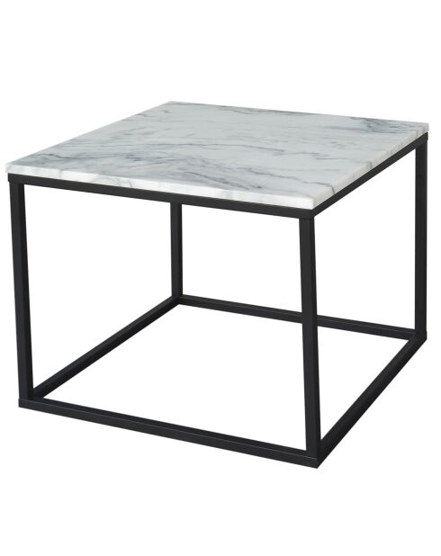 This & That vierkante salontafel wit/zwart - 60x60x50 cm