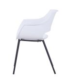 2 Chaises Sit&Chairs blanc/noir - 51x57.5x85 cm