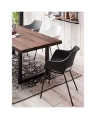 2 Chaises Sit&Chairs blanc/noir - 51x57.5x85 cm