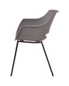 2 Chaises Sit&Chairs gris/noir - 51x57.5x85 cm