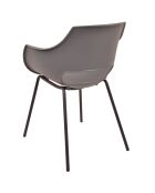 2 Chaises Sit&Chairs gris/noir - 51x57.5x85 cm