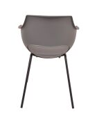 2 Chaises Sit&Chairs gris/noir - 51x57.5x85 cm
