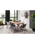 2 Chaises Sit&Chairs gris/noir - 51x57.5x85 cm