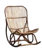 Sillón de ratán marrón - 68x102x102 cm