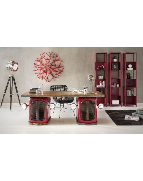 Sedia in rattan marrone/nero - 60x70x88 cm