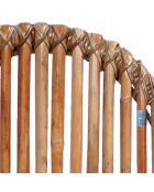 2 Chaises Rattan marron - 50x60x84.5 cm