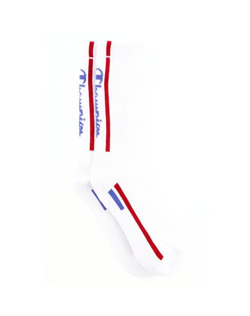 Chaussettes Rochester blanc/rouge