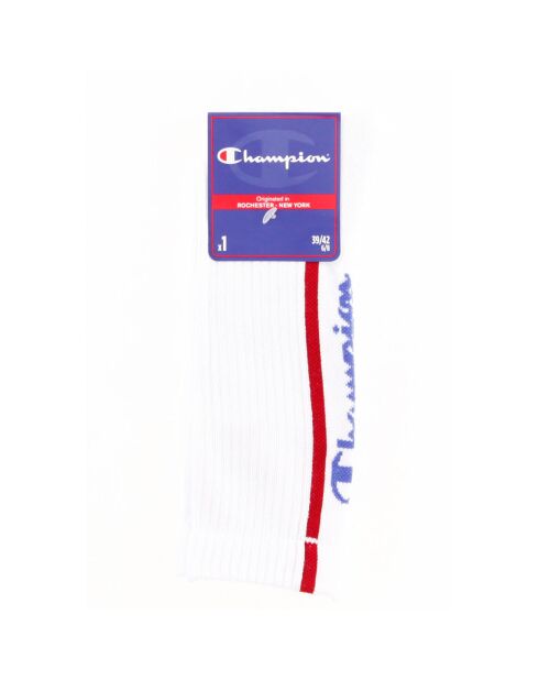 Chaussettes Rochester blanc/rouge
