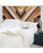 Tête de lit Tribal Wooden brun - 140x200 cm