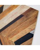 Tête de lit Tribal Wooden brun - 170x200 cm