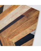 Tête de lit Tribal Wooden brun - 140x200 cm