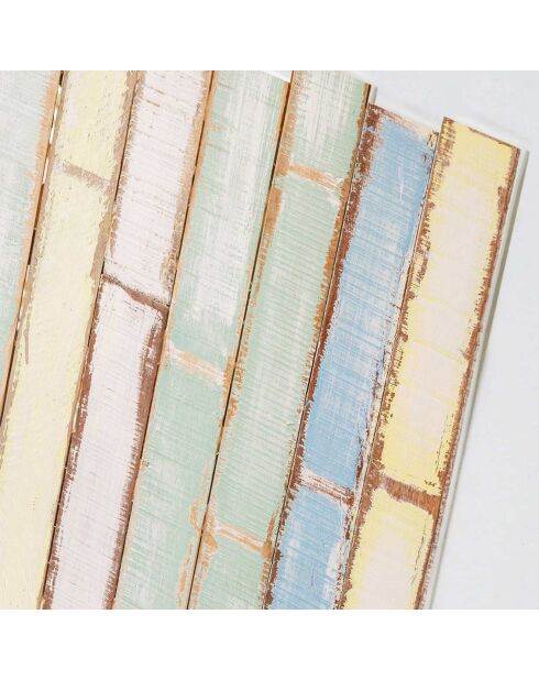 Tête de lit Vertical Wooden Boards 1 multicolore - 140x200 cm