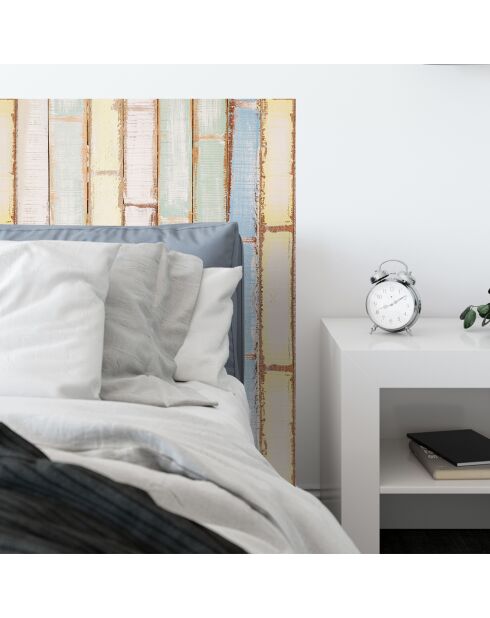 Tête de lit Vertical Wooden Boards 2 multicolore - 140x200 cm