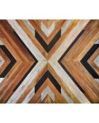 Tête de lit Tribal Wooden brun - 170x200 cm