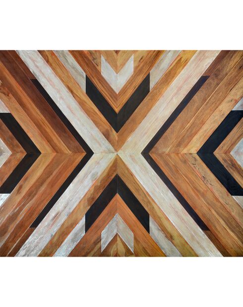 Tête de lit Tribal Wooden brun - 170x200 cm