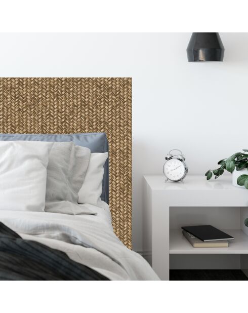 Tête de lit Natural Texture marron - 140x200 cm