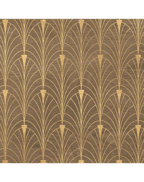 Tête de lit Cabero Madera Y Art-Decó Dorado marron - 170x200 cm