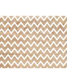 Tête de lit Madera Zigzag blanc/bois - 170x200 cm