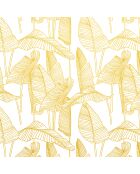 Tête de lit Plantas 3 blanc/jaune - 170x200 cm