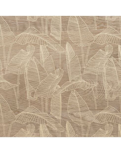 Tête de lit Plantas 2 bois/beige - 170x200 cm