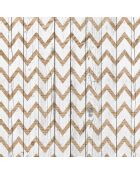 Tête de lit Zigzag Madera Y Tablas bois/blanc - 170x200 cm