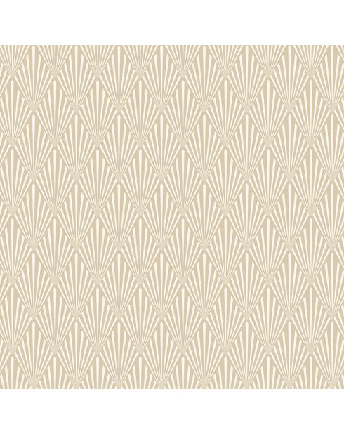 Tête de lit Art-Decó Hojas beige - 140x200 cm