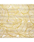 Tête de lit Hojas 2 blanc/jaune - 170x200 cm