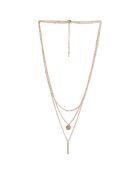Collier multirangs doré