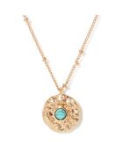 Collier Palawan Turquoise doré/bleu