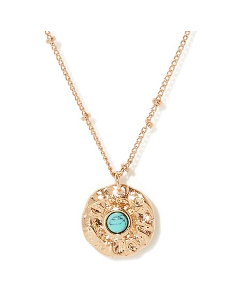 Collier Palawan Turquoise doré/bleu